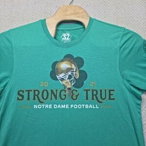 Notre Dame The Shirt 2021 Strong & True Football T-Shirt Mens 2XL Colosseum NCAA